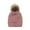 Pink_003, variant on Riforla Wool Knit Hat Winter Hat Ladies Warm Soft Lancy Knit Hat Bomber Hats Red_002