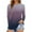 G, variant on Multi-color Plus Size Tops Womens Casual Summer Tops Gradient Printed Long Sleeve O Neck Tee Shirt Loose Side Split Blouse Tunic Shirts for Women