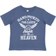 thumbnail image 3 of Inktastic Handpicked for Earth by My Aunt in Heaven with Angel Wings Boys or Girls Toddler T-Shirt, 3 of 5