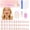 Colorful French flowers, variant on 78 count Press Nails for , Short Almond Flower | Salon Quality Value at , 3+ Weeks Wear, Teenager File Buffer with Glue For 8-12 old