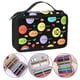thumbnail image 3 of Estuche para lápices con 72 ranuras, bolsa de papelería, bolsa de maquillaje con cremallera, útiles escolares Negro-1, 3 of 9
