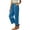 Light Blue, variant on Oksale Lightweight Pants for Women Petite Breathable Cozy Elastic Waisted Cotton Linen Pants with Pockets Loose Straight Leg Ankle Summer Pants 2026 Army Green M