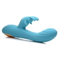 thumbnail image 4 of Curve Toys Power Bunny Snuggles Rechargeable Silicone Rabbit Vibrator Teal, 4 of 5