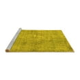 thumbnail image 2 of Ahgly Company Machine Washable Indoor Rectangle Persian Yellow Bohemian Area Rugs, 7' x 10', 2 of 4