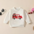 thumbnail image 4 of Toddler Baby Boy Valrntines Day Outfit Love Heart Long Sleeve Sweatshirt Top Red Jogger Pants Fall Winter Clothes, 4 of 9