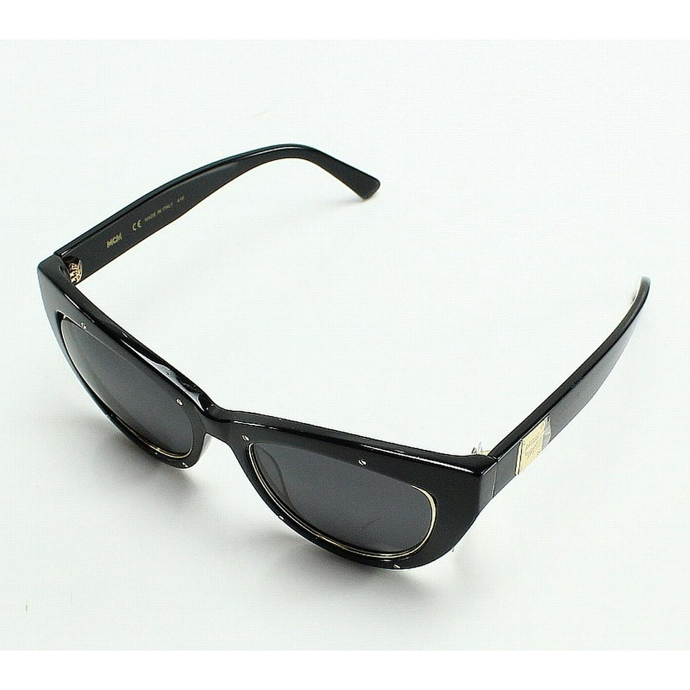 MCM Sunglasses MCM Black Gold Trim Studded Cat Eye Designer Women's