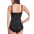 thumbnail image 6 of FANNYC Shapewear For Women Waist Trainer With 4 Hooks Waist Cincher Corset Hourglass Body Shaper Girdle Trimmer Seamless Underbust Corset, Black/Off-White, 6 of 7