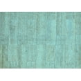 thumbnail image 1 of Ahgly Company Indoor Rectangle Solid Light Blue Modern Area Rugs, 3' x 5', 1 of 4