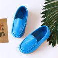 thumbnail image 4 of TAIAOJING Girls Dress Shoes Toddler Little Kid Boys Soft On Loafers Dress Flat Boat Non- Shoe, 4 of 5