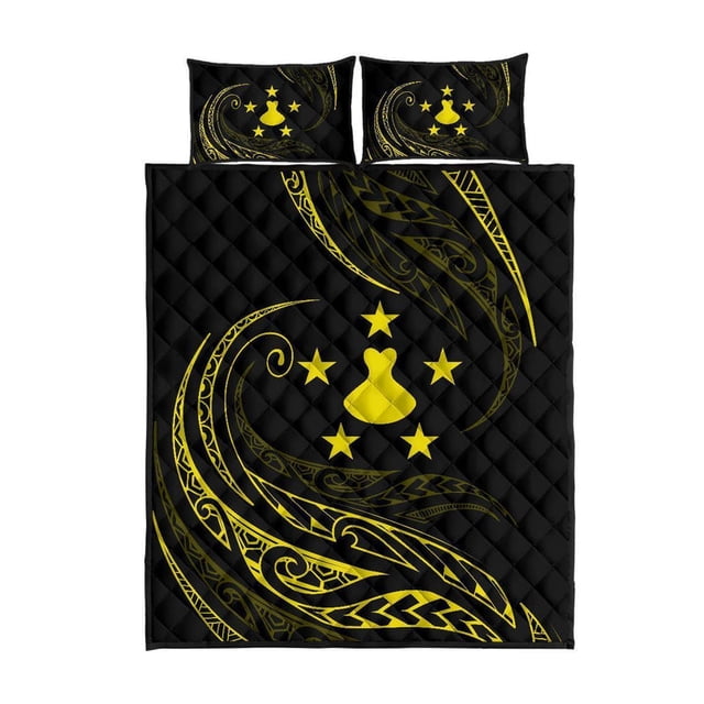 Juego de Cama Colcha Islas Australes - Amarillo - Estilo Frida