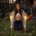 thumbnail image 7 of AZXY Halloween Stake Light, 3PCS Warm Yellow Glow Skeleton Yard Stake, Metal Ground Stake For Patio & Night Halloween Gathering Decor, 7 of 7