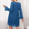 thumbnail image 3 of Vestido midi, vestido de mujer de una pieza, vestido de una pieza, vestido de manga larga, uso conveniente, 3 of 5