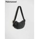 thumbnail image 2 of Bolso bandolera de un solo hombro con diseño de luna curvada de piel de vaca de marca de lujo para mujer de Wool Paloma, 2 of 4