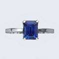 thumbnail image 2 of HeartsAndYou 1.4ct Natural Emerald Blue Sapphire Ring Solitaire Love 14k SOLID White Gold, 2 of 9