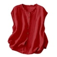 thumbnail image 3 of Cotton Linen Tank Tops，Linen Tank Tops For Women Racerback Tank Tops High Neck Tank Tops Gym Tank Tops Linen T Shirt Lightweight Linen Tank Tops Running Tank Tops Gauze Tank Tops, 3 of 4