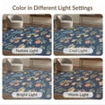 thumbnail image 7 of ODIKA 5'x7' Navy Blue Hawthorne Botanical Floral Washable Area Rug Vintage Inspired Scattered Wildflower Motifs for Dining Room, Under Table, Home Office, Non-Slip Chair-Friendly, 7 of 7
