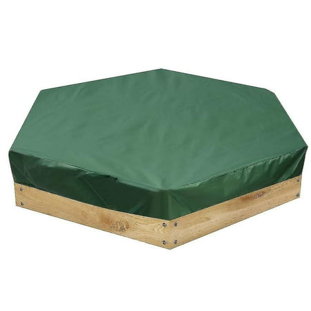 Kasla Octagon Sandbox Cover - Waterproof 84x78 Inch Sand Pit Cover With Windproof Buckles & Drawstring