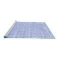 thumbnail image 2 of Ahgly Company Machine Washable Indoor Rectangle Solid Blue Modern Area Rugs, 2' x 4', 2 of 4