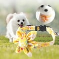 thumbnail image 4 of Visland 1 Pack Floral Cat Collar with Bell Kitty Puppy Breakaway Collar with Flower Charm Adjustable Soft Neck Collar for Small Dogs Other Small Pets, 4 of 7