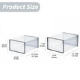 thumbnail image 3 of DJN Up to 30% Off Home Textile Storage Shoe Organizer Closet Fits Size 11 Plastic Stackable Sneaker Container Entrance Space Saving Shoe Rack Organized Instead Of Drawer Plastic GY2 One Size, 3 of 6