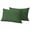 Green, variant on 2 Pack Outdoor Waterproof Throw Pillow Covers,Retro Dark Purple Linen Bottom Decorative Rectangle Pillow Case Patio Pillowcases for Chair Couch Sofa 20x12in