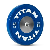 Titan Fitness Elite 45 LB Single Blue Elite Competition Bumper Plate
