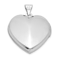 thumbnail image 3 of Sterling Silver Rhodium & w/ Key Charm Pendant Inside 21mm Heart Locket Charm Pendant, 3 of 5