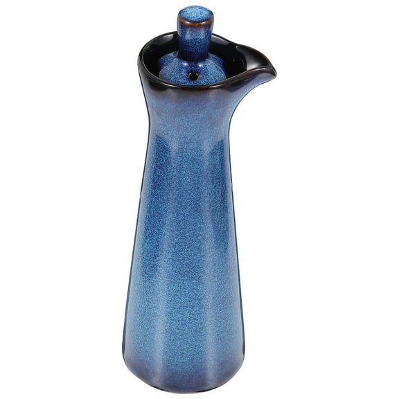Liquid Dispenser Kiln Seasoning Bottle Ceramic Sauce Simple Syrup Honey Olive Oil Pourer