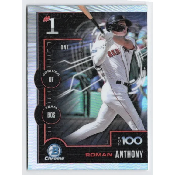 2025 Roman Anthony Bowman Chrome Scouts Top 100 #BTP-1 Red Sox