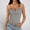 Grey, variant on Womens Tank Tops with Built in Bra Summer Adjustable Spaghetti Straps Camisole Ribbed Cami Tanks Lace Trim Cami(Brown,XS)