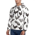 thumbnail image 3 of Lsque Funny Chicken Pattern Casual Men's Hoodie,Hooded Sweatshirt with Kangaroo Pocket,Pullover Hoodie-4X-Large, 3 of 7