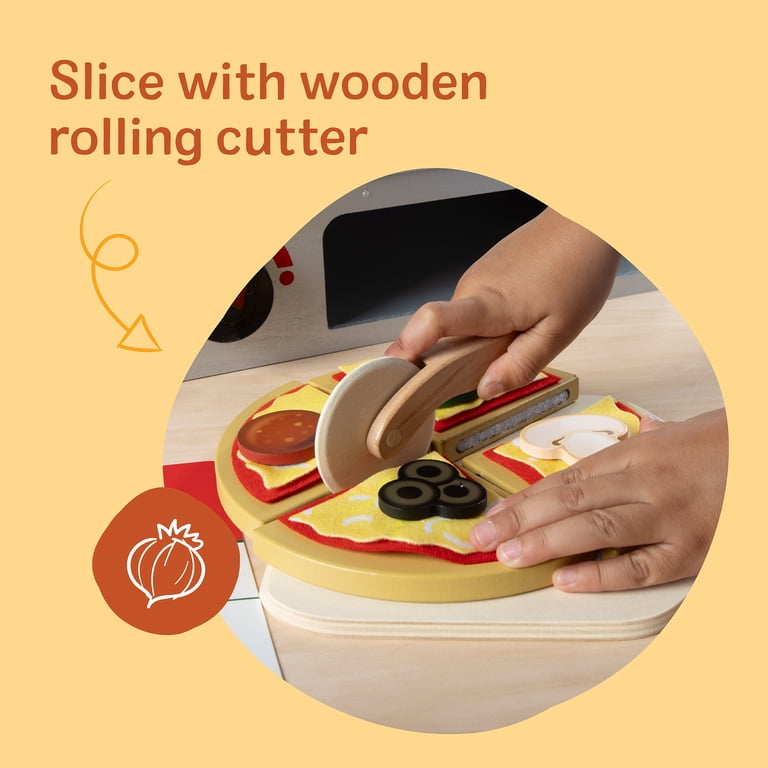 Melissa & Doug Top & Bake Wooden Pizza Counter, 41 Pieces photo 5