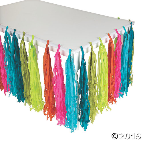 fringe table skirt walmart