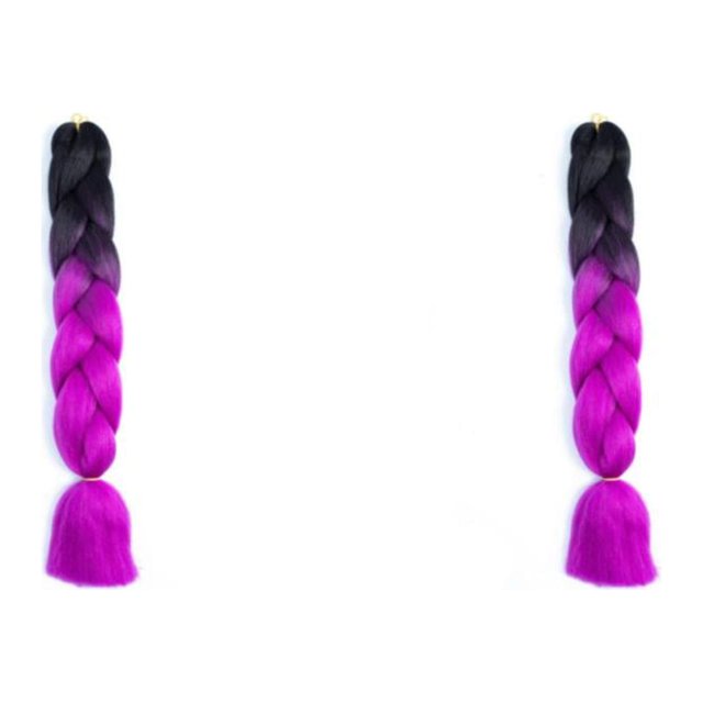 Minnieouse Cabello trenzado sintético Impresionantes trenzas Extensión de cabello sin esfuerzo Extensiones de cabello trenzado Type15 NO15