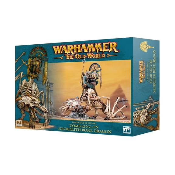 Warhammer Fantasy: The Old World Tomb Kings of Khemri King on Necrolith Bone Dragon