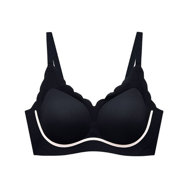 Timegard Soutien-Gorge pour Femmes Col en V Sans Armature Bretelles Réglables Soutien Complet Confortable Quotidien
