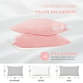 thumbnail image 6 of Waterproof Pillow Protector Queen Size, Super Soft Pillow Case Protector with Zipper, Breathable Pillow Cover (2 Packs, Pink), 6 of 7