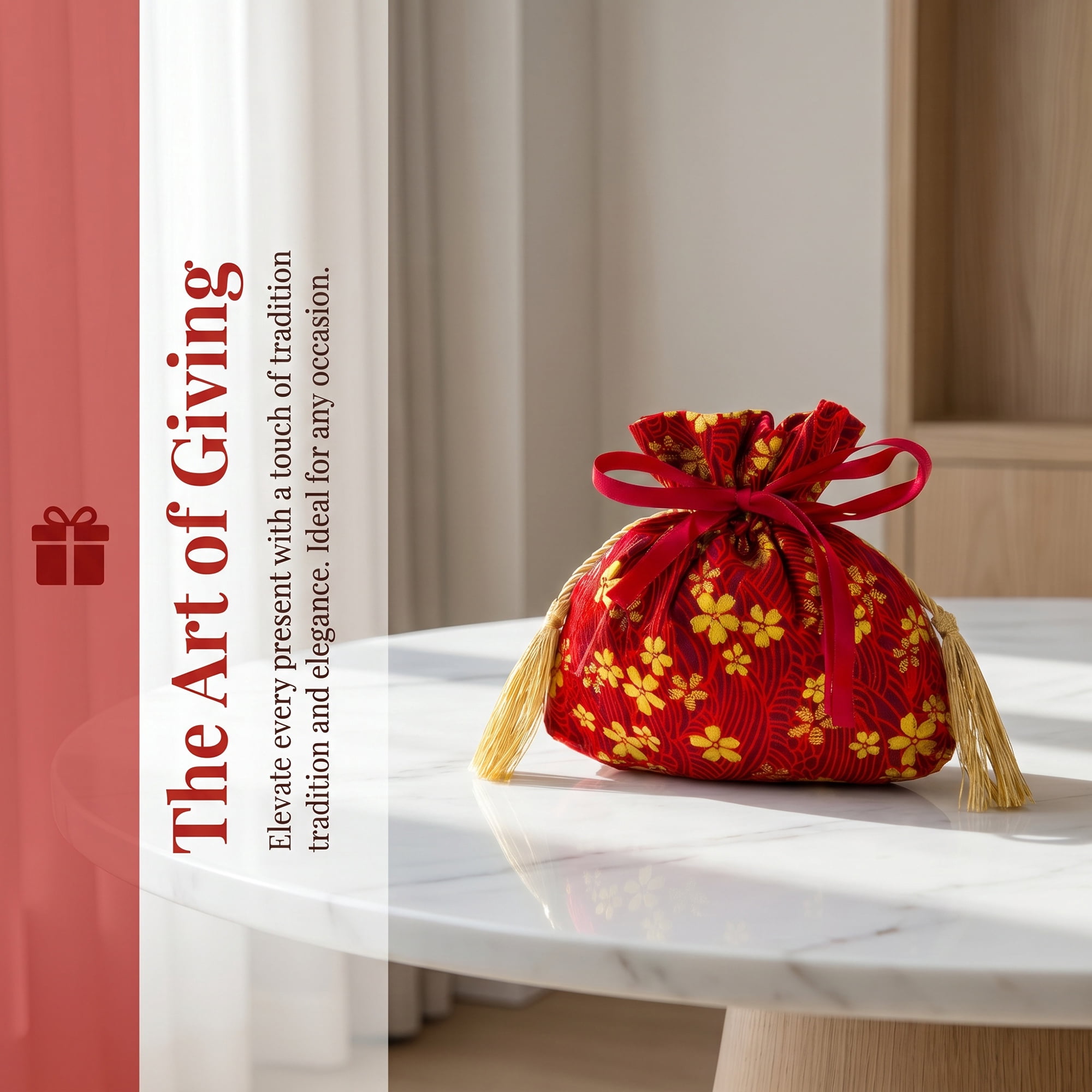 Unique Bargains 6Pcs Thick Soft Velvet Gift Drawstring Bags Wine Red 5.9" x 1.2" x 5.9"
