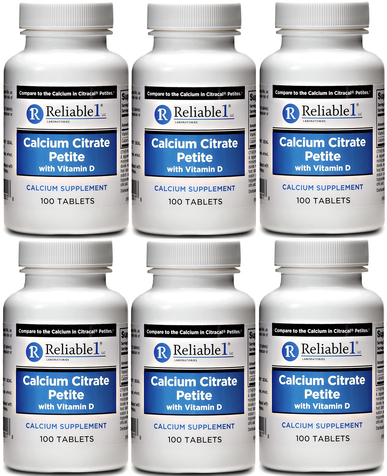 Calcium Citrate Petite 600 Caplets Generic for Citracal Petites with