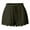Army Green, variant on Plus Size Skorts for Ladies Fashion Misses Lace Plus Size Rope Tie Shorts Yoga Sport Pants Leggings Trousers