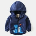 thumbnail image 3 of SILVERCELL 12M-6T Toddler Boys Cartoon Hooded Coats Jackets Kids Zipper Blazer Windbreaker Outerwear, 3 of 8