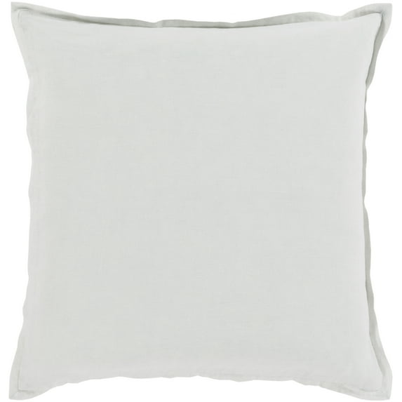 Surya OR-2222 Orianna 22" Wide Square Solid Pattern Cotton And Linen Accent Pillow Cover