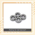 thumbnail image 3 of Bewildely 4 piezas RC Car Ball Bearing 4x8x3mm Rodamientos Actualización automotriz Modificación Repuestos Reemplazo para WL Toy Kits de construcción modelo, 3 of 6