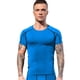 thumbnail image 2 of Camisa de compresión Queerier para hombre de manga corta para correr en el gimnasio, 2 of 7