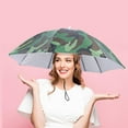 thumbnail image 1 of Fishing Umbrella Hat Foldable Sun Outdoor Gear for Adults Kids Reusable Hands- Shade Accessory, 1 of 3