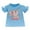Z-Blue2, variant on Toddler Girls T Shirts Short Sleeve Crew Neck T Shirts Easter Cartoon Bunny Egg Printed Soft Loose Fit Shirt Tops For 18-24 Months