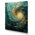 thumbnail image 2 of Designart "Teal Spiral Of Majestic Motion IV" Abstract Spirals Canvas Prints, 2 of 7