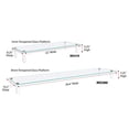 thumbnail image 1 of Kantek Glass Monitor Riser con plataforma de vidrio templado de 5 mm y capacidad de 40 libras, 22 pulgadas W x 8.25 pulgadas D x 3.25 pulgadas H, vidrio transparente (MS370), 1 of 2