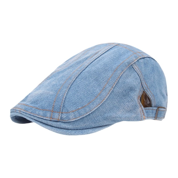 MEICHEN Unisex Denim Newsboy Hats Flat Cabbie Driving Hat Cotton Dad Cap for Men Women Trendy Summer Fall Essentials Accessories