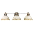 thumbnail image 4 of Golden Lighting Kinsley 3-light Vanity in Antique Ivory shade, 4 of 6